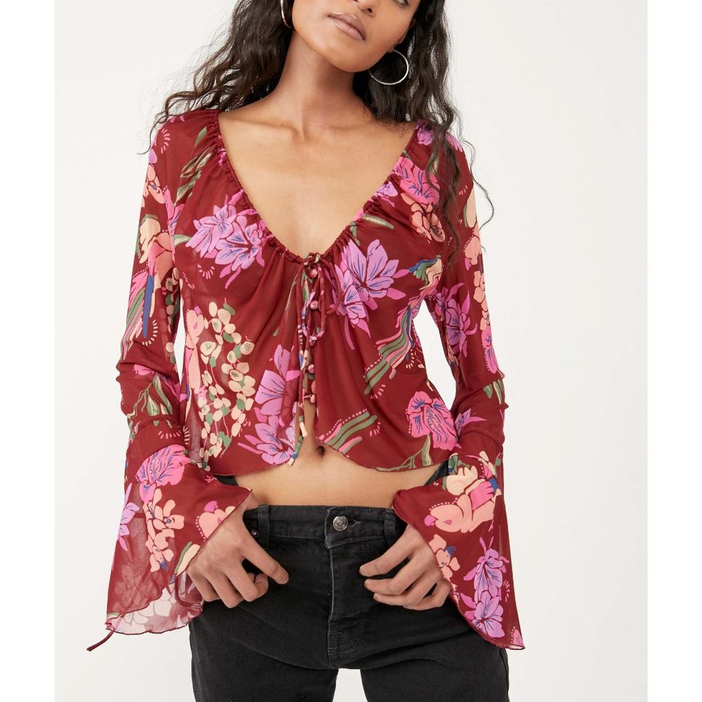 NWT Free People Of Paradise Top / Cocoa Combo